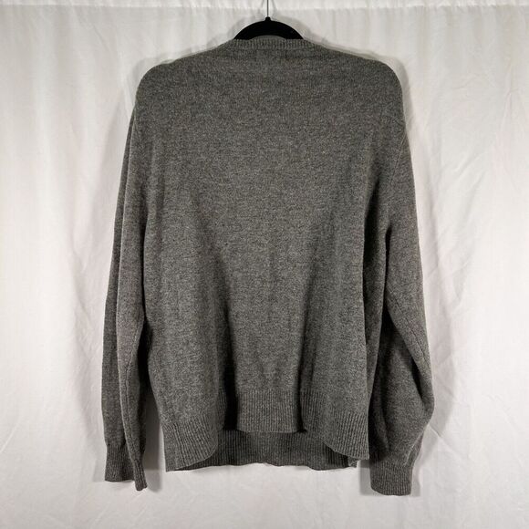 Polo Ralph Lauren Wool Sweater Men's Large Green Vneck Long Sleeve Pullover - Picture 7 of 9